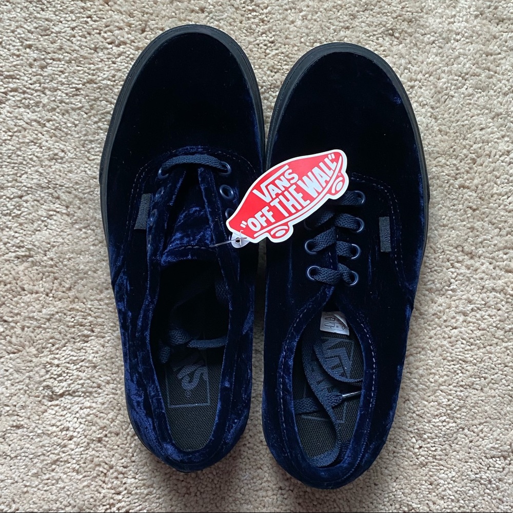Vans velvet low top sneakers